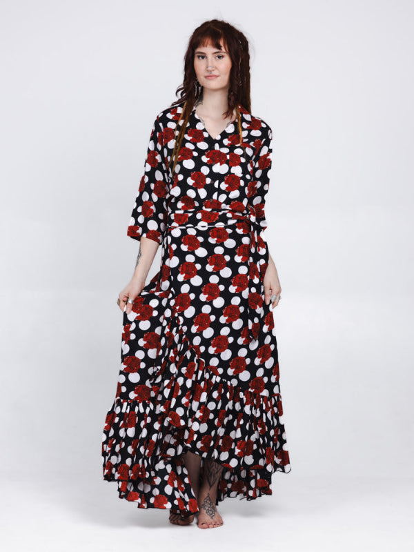 Flamenco Rok & Blouse Rozen