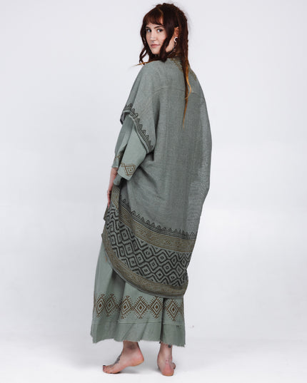 Nomad Chic poncho Jade Groen