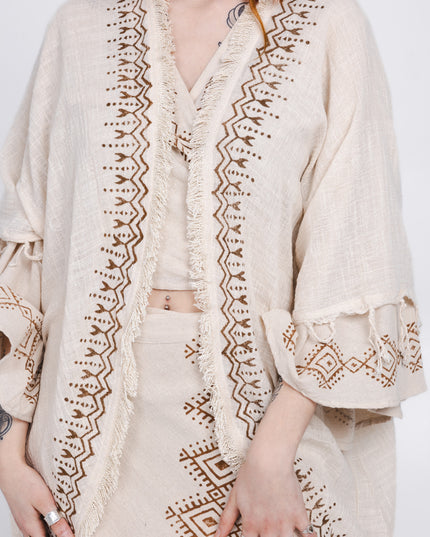 Terra Soul Kimono Gebroken Wit