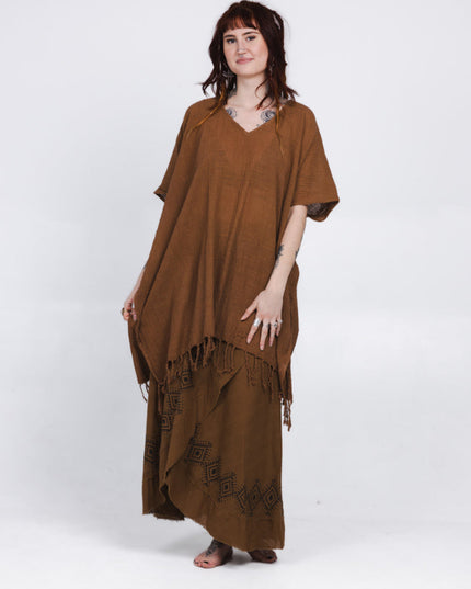 Desert Breeze poncho Lichtbruin