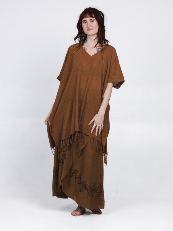 Desert Breeze poncho Lichtbruin