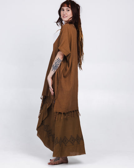 Desert Breeze poncho Lichtbruin