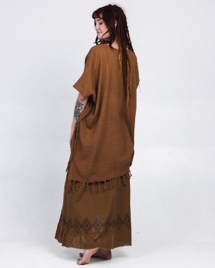 Desert Breeze poncho Lichtbruin