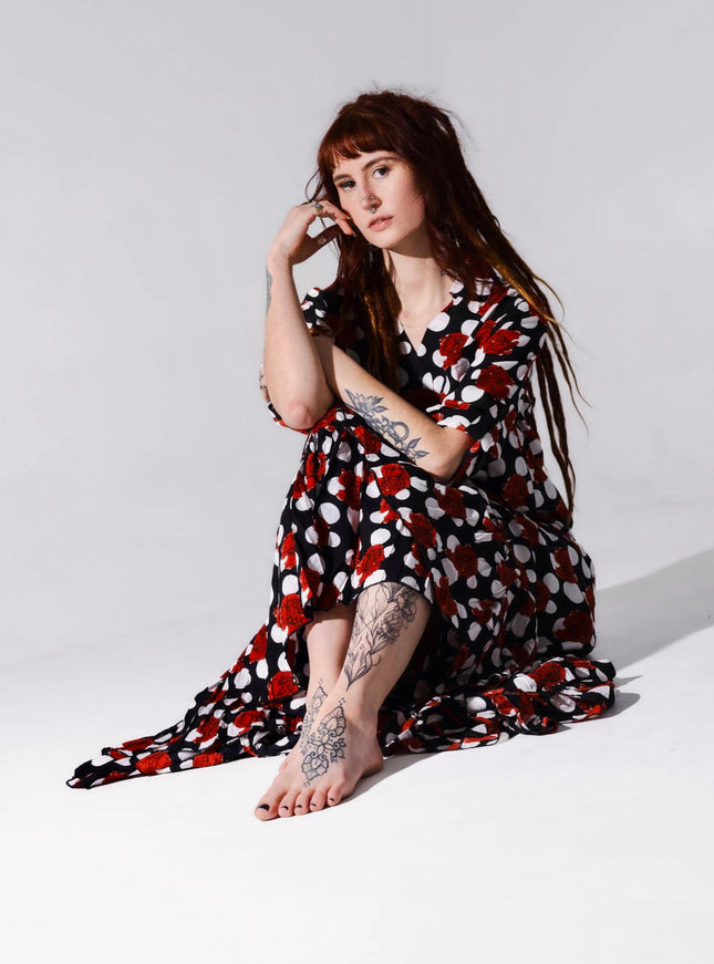 Flamenco Rok & Blouse Rozen