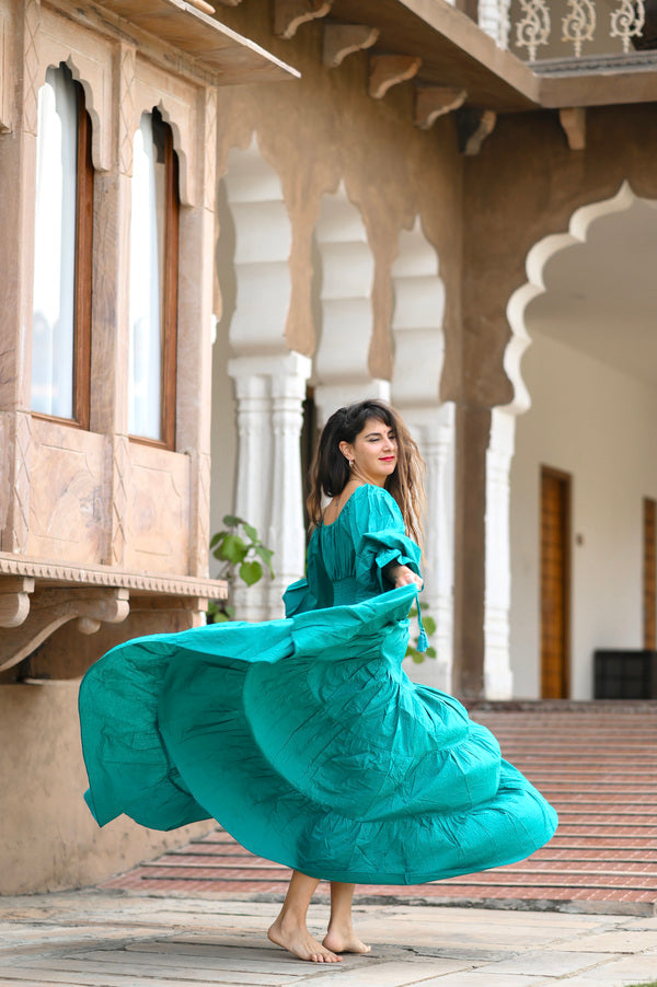 Jurken Dames Mooi Jurkje Dames Aqua Blauw Korte Bohemian Jurk