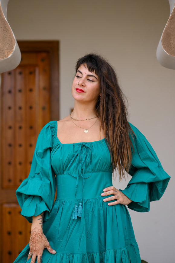 Vaiana Long Dress Turquoise 