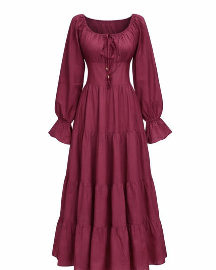 Vaiana Long Dress Burgundy 