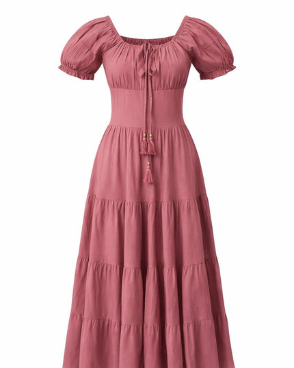 Vaiana Zomerjurk - Korte mouw Pastel roze