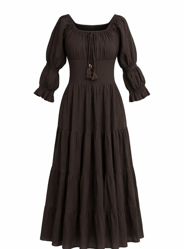 Vaiana Zomerjurk Donkerbruin