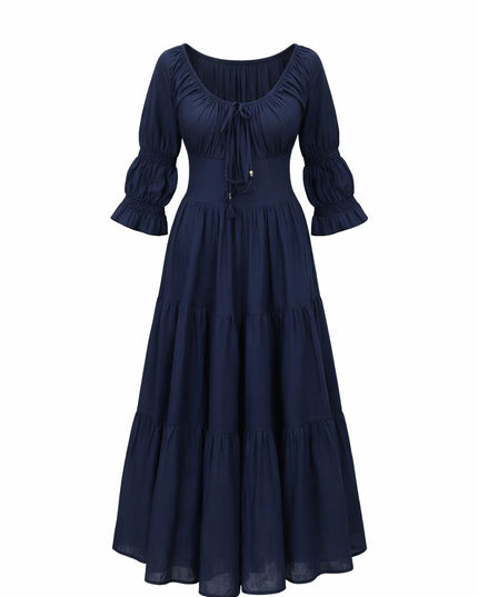 Vaiana Summer Dress Dark Blue 