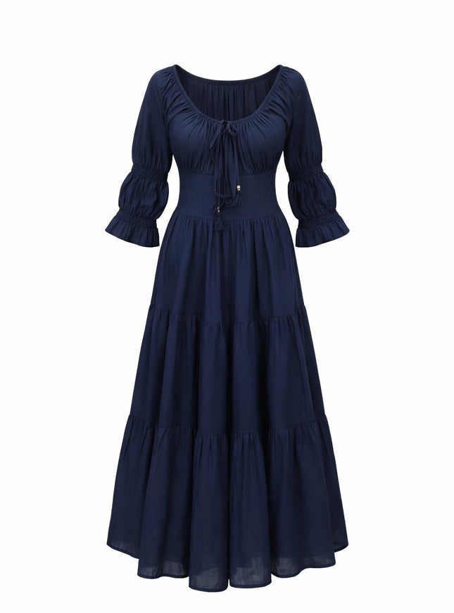 Vaiana Zomerjurk Donkerblauw