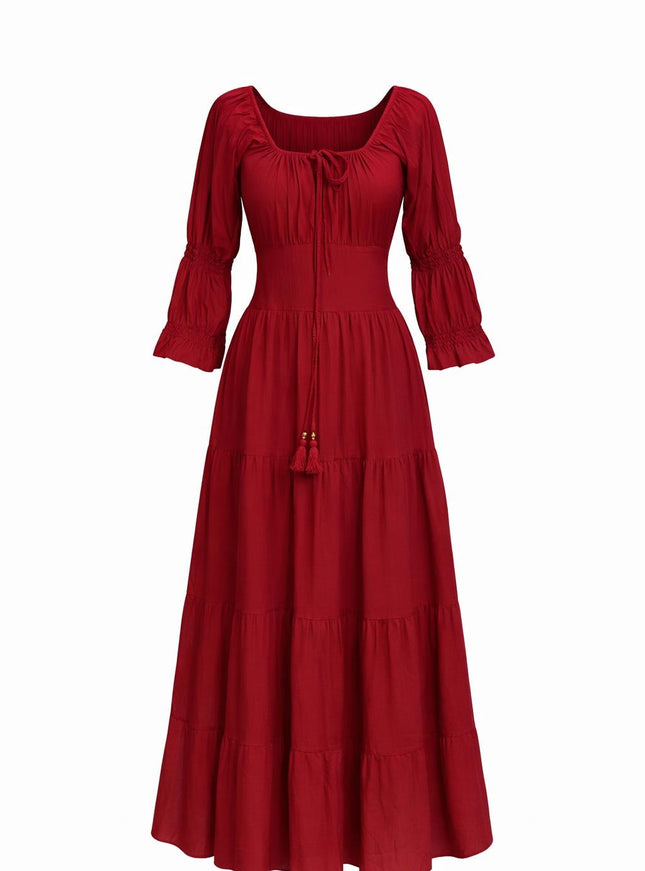 Vaiana Zomerjurk Knalrood 4 XL