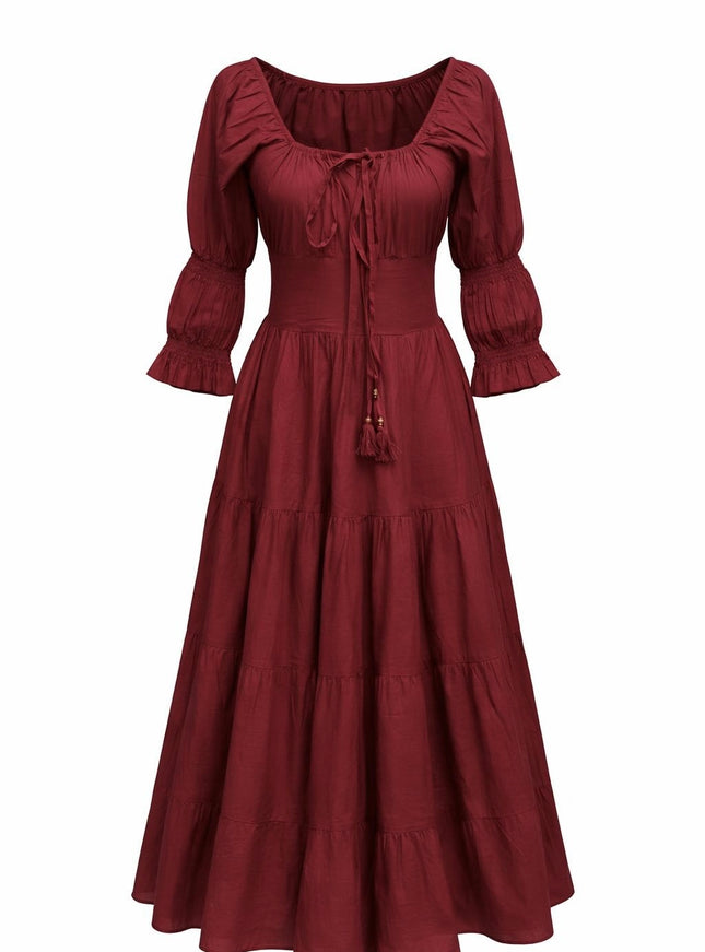 Vaiana Zomerjurk Warm Rood