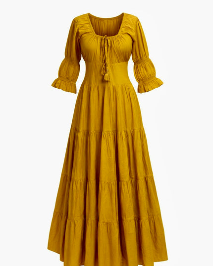 Vaiana Summer Dress Sunflower Yellow 