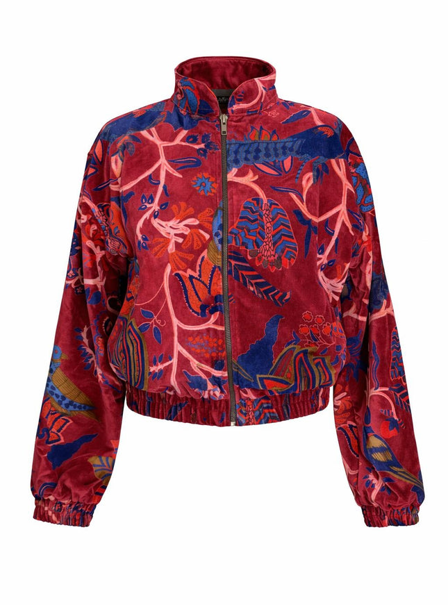 Velvet Rebel Jacket Maroon Red