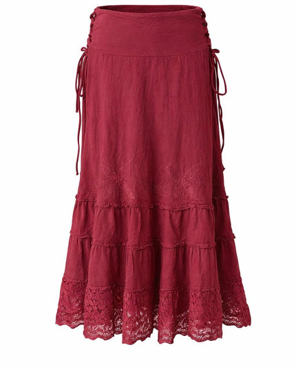 Ziva Skirt Maroon Red 