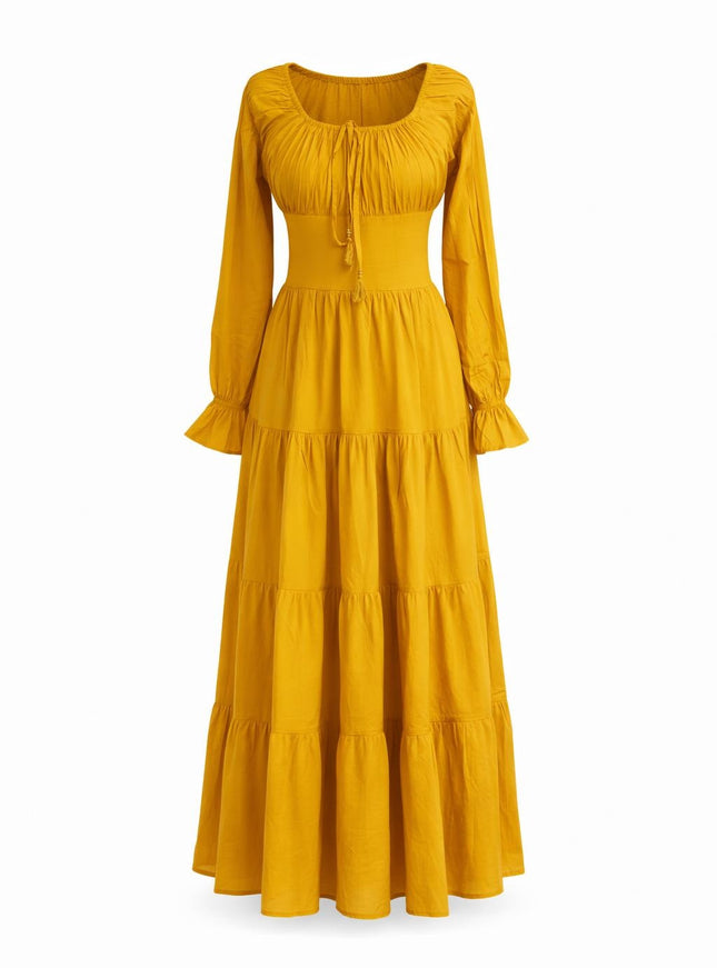 Vaiana Langes Kleid Sonnenblumengelb 