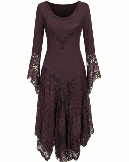 Morgana Boho Dress Dark Brown 