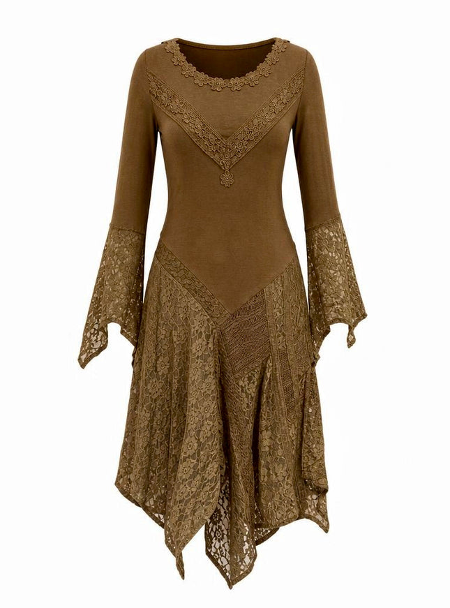Morgana Boho Jurk Licht/ Medium bruin