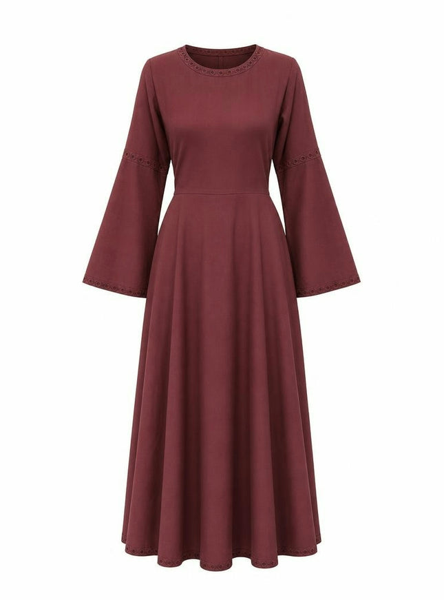 Berkana Dress Maroon Red