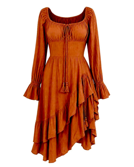 Midi Vaiana Kleid in warmem Orange