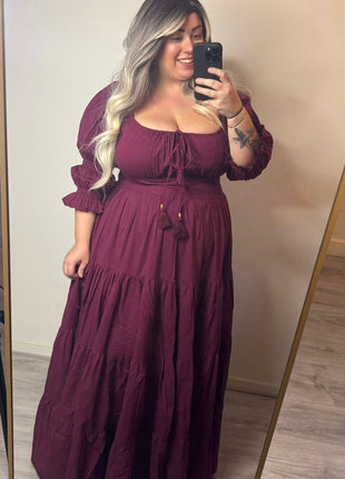 Vaiana Zomerjurk Burgundy