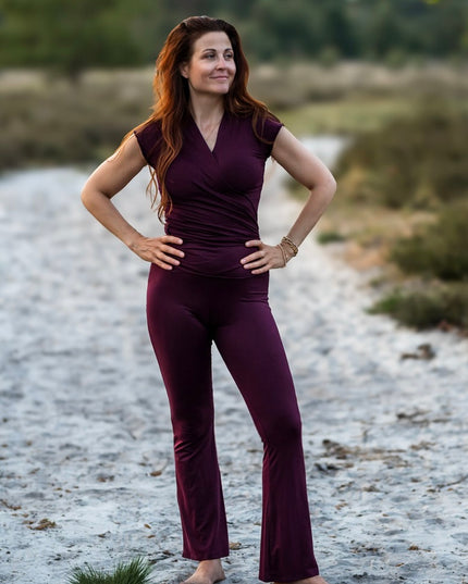 Sukha Yoga Pant  Burgundy