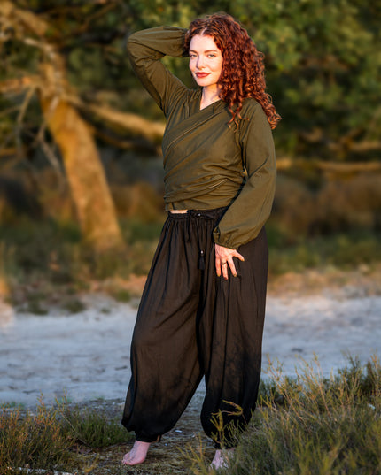 Hooded Vest Sweater Groen