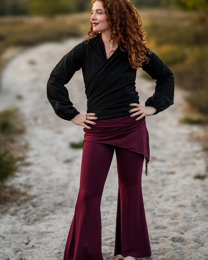Kapuzenweste Pullover Schwarz