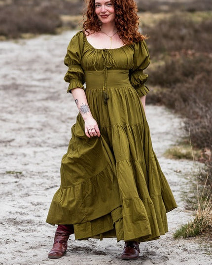 Vaiana Sommerkleid Oliv 