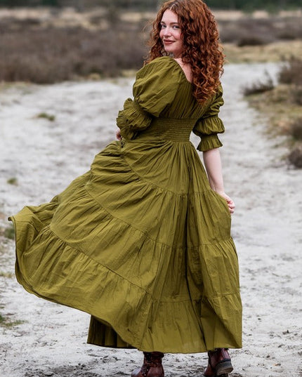 Vaiana Sommerkleid Oliv 