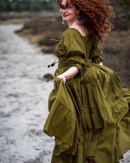 Vaiana Sommerkleid Oliv 