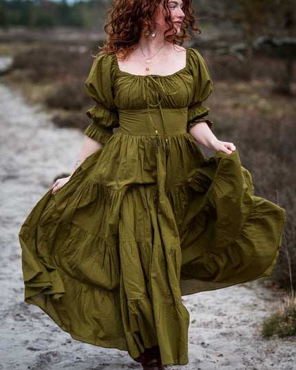 Vaiana Sommerkleid Oliv 