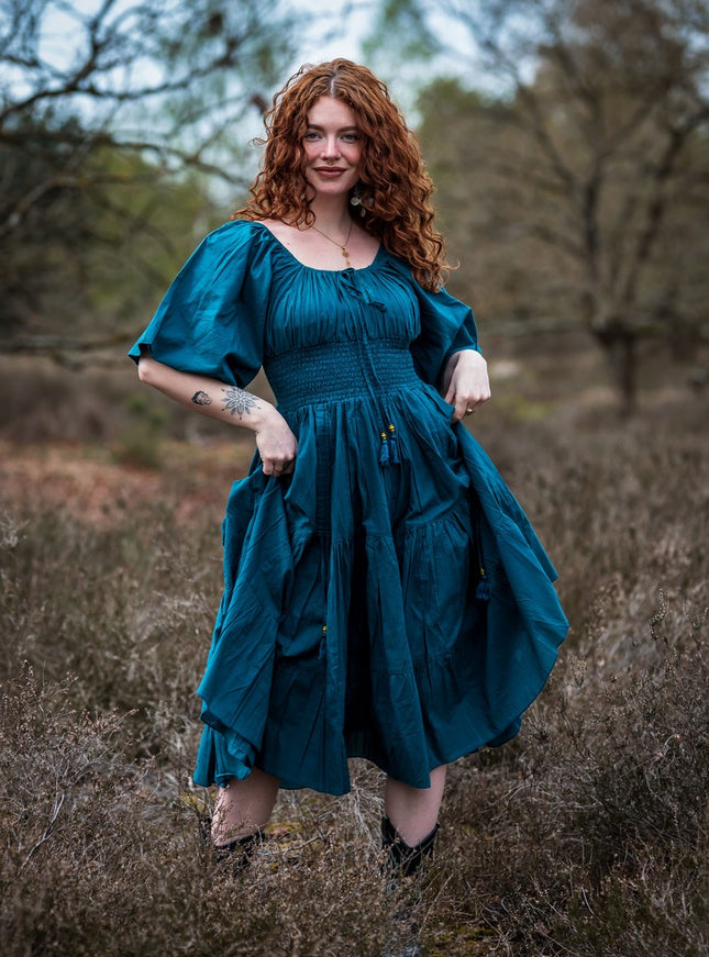 Tara Dress Long Green