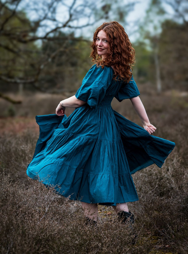 Tara Dress Long Green
