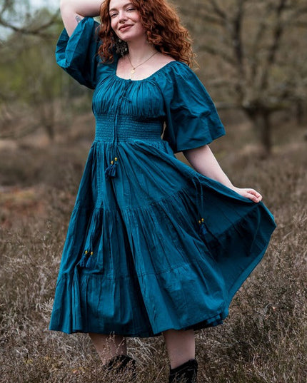 Tara Kleid Lang Grün