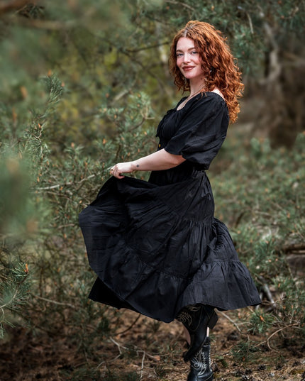 Tara Kleid Lang Grün