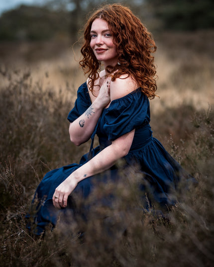 Tara Kleid Lang Grün