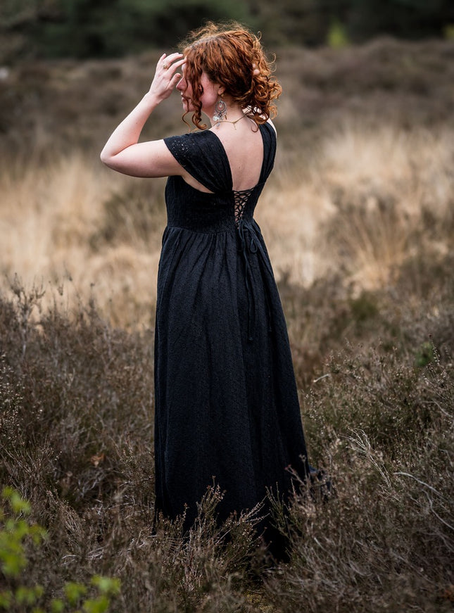 Bohemian Trouwjurk van Kant Zwart