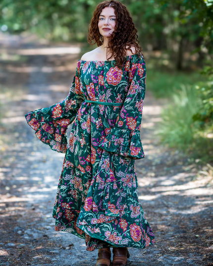 Lilith bohemian lange jurk