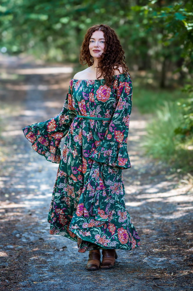 Lilith bohemian lange jurk