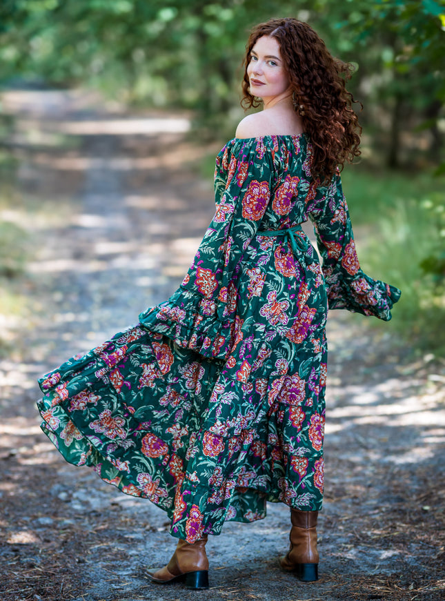 Lilith bohemian lange jurk