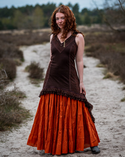 Real Gypsy Skirt Warm Orange