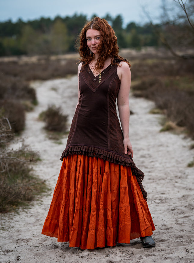 Real Gypsy Skirt Warm Orange