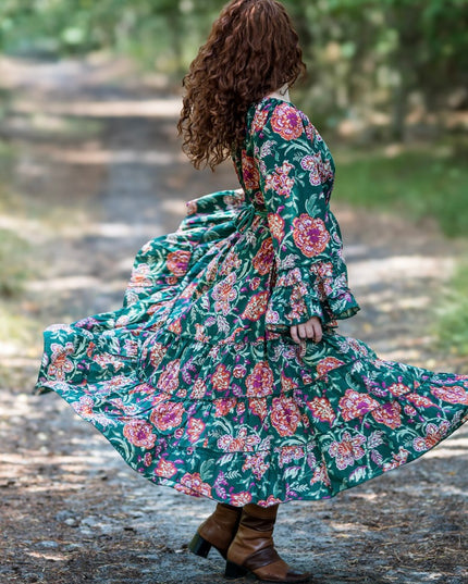 Lilith bohemian lange jurk