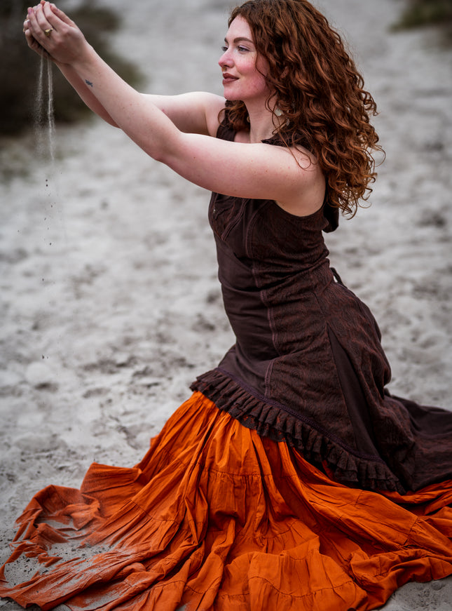 Real Gypsy Skirt Warm Orange