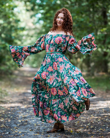 Lilith bohemian lange jurk
