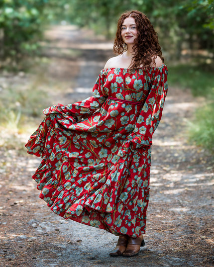 Lilith bohemian lange jurk