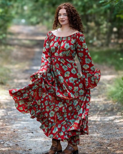 Lilith bohemian lange jurk