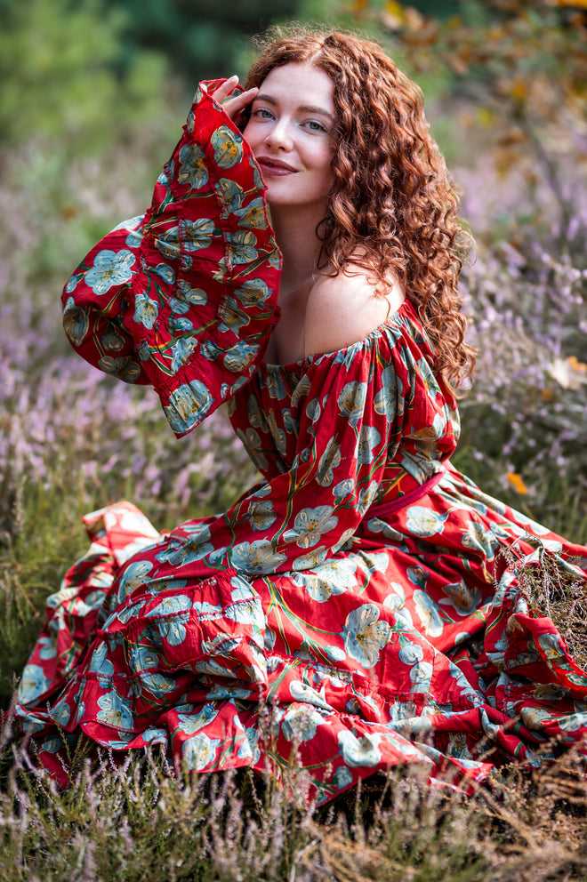 Lilith bohemian lange jurk